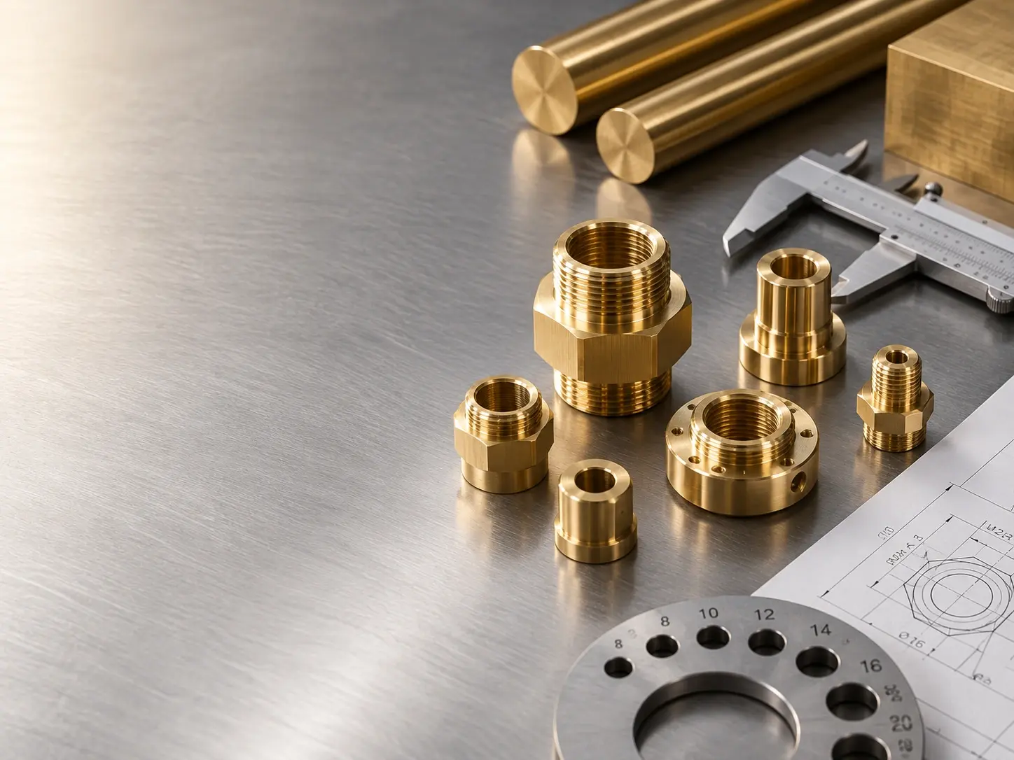 Precision brass parts manufacturing at Feel Good Brass Industry